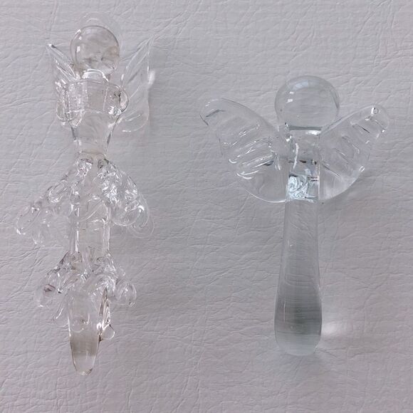 4 GLASS ANGELS: MATCHING PAIR AND 2 OTHERS - Picture 9 of 14